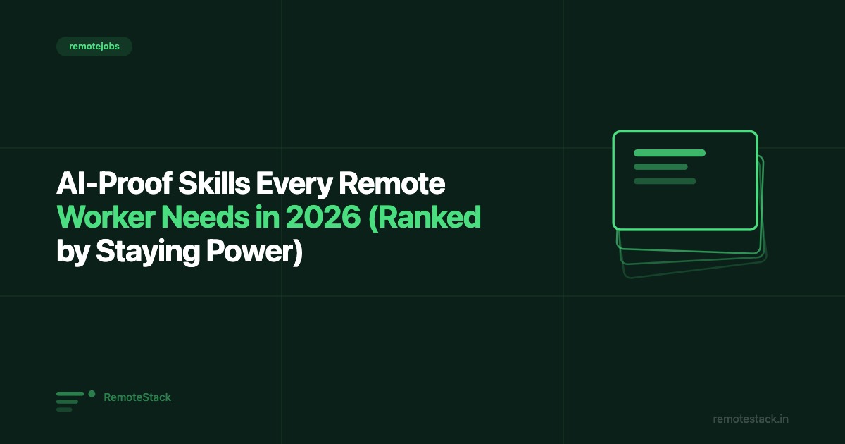 AI-Proof Skills Every Remote Worker Needs in 2026 (Ranked by Staying Power)