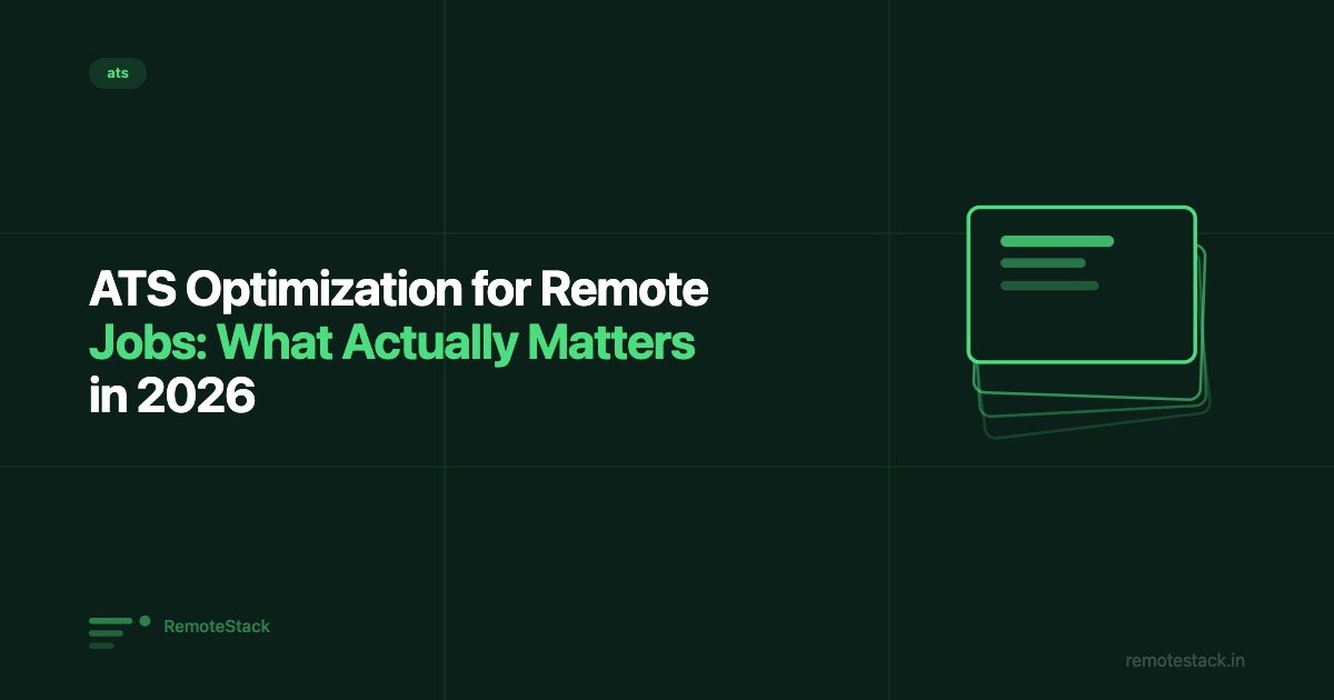 ATS Optimization for Remote Jobs: What Actually Matters in 2026