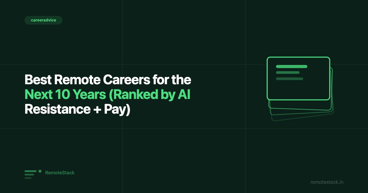 Best Remote Careers for the Next 10 Years (Ranked by AI Resistance + Pay)