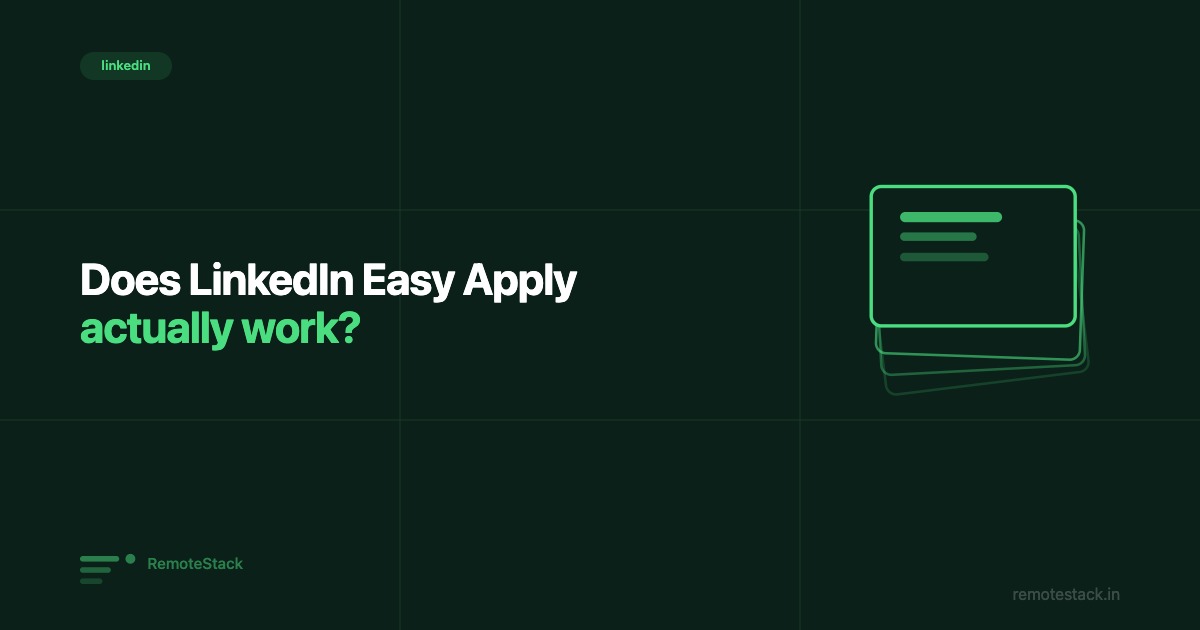 Does LinkedIn Easy Apply actually work?