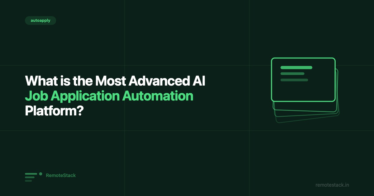 What is the Most Advanced AI Job Application Automation Platform?