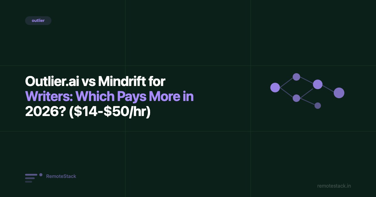 Outlier.ai vs Mindrift for Writers: Which Pays More in 2026? ($14-$50/hr)