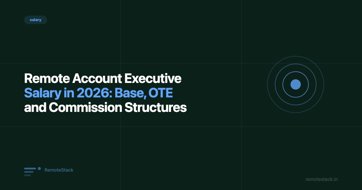 Remote Account Executive Salary in 2026: Base, OTE and Commission Structures