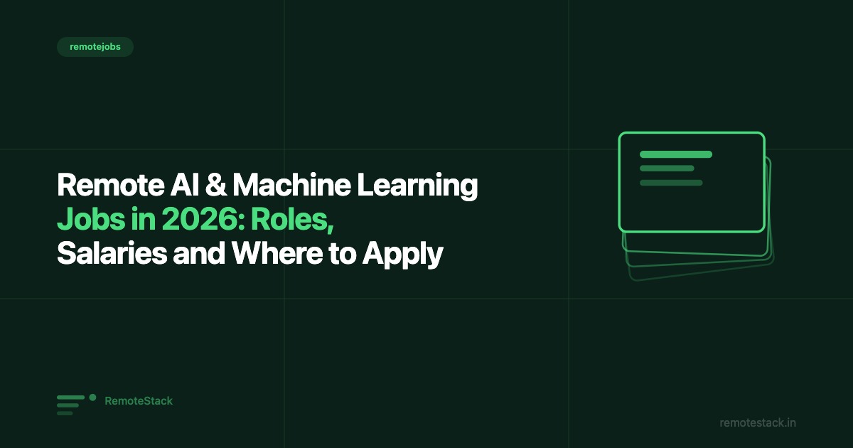 Remote AI & Machine Learning Jobs in 2026: Roles, Salaries and Where to Apply
