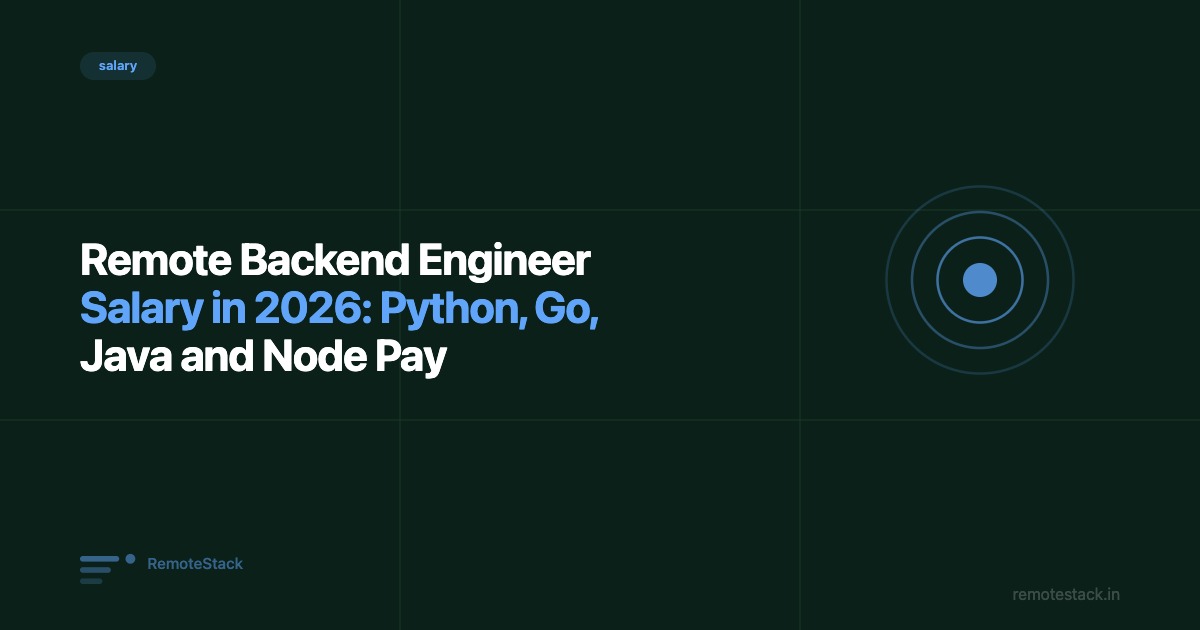 Remote Backend Engineer Salary in 2026: Python, Go, Java and Node Pay