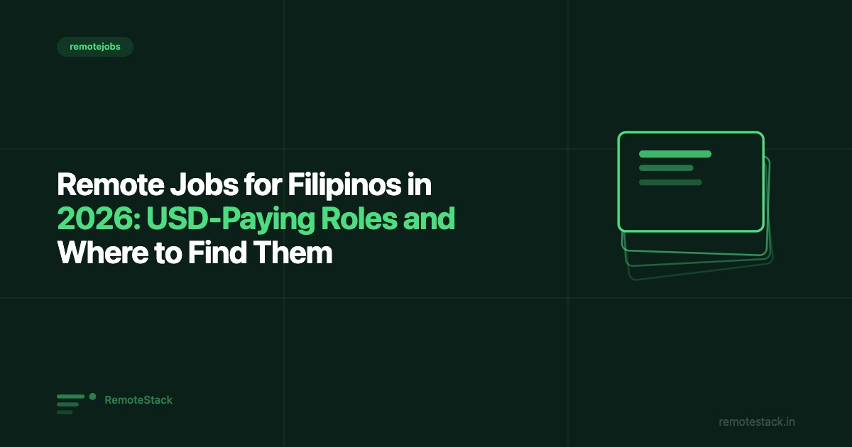 Remote Jobs for Filipinos in 2026: USD-Paying Roles and Where to Find Them
