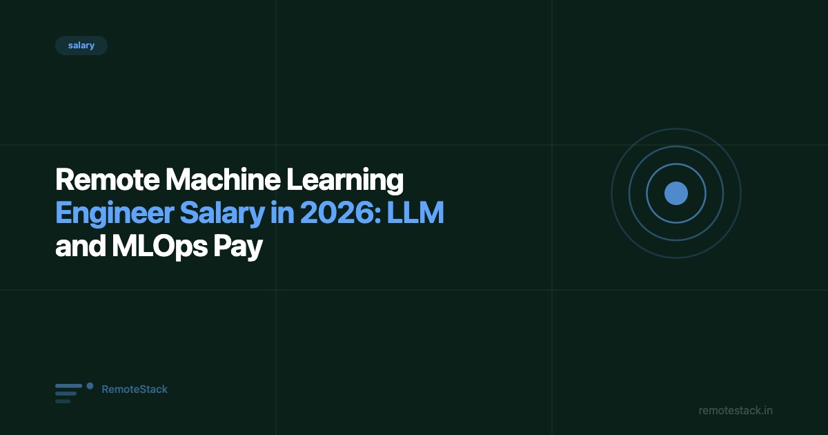 Remote Machine Learning Engineer Salary in 2026: LLM and MLOps Pay