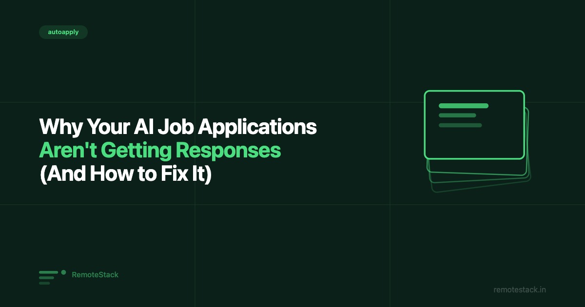 Why Your AI Job Applications Aren't Getting Responses (And How to Fix It)